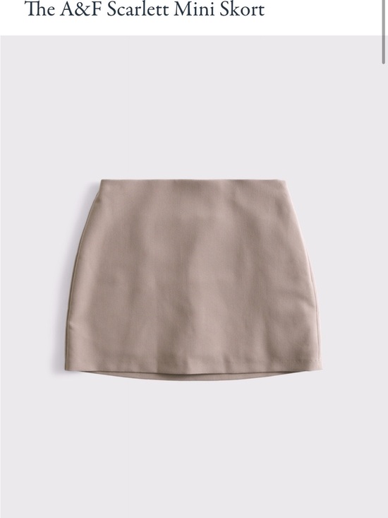 Abercrombie & Fitch Pants - Abercrombie & Fitch Scarlett Mini Skort in Taupe Beige